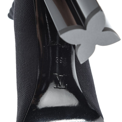 Louis Vuitton Stretch Fabric LV Black Heart Sock Ankle Boots 39 Black 6 of 6
