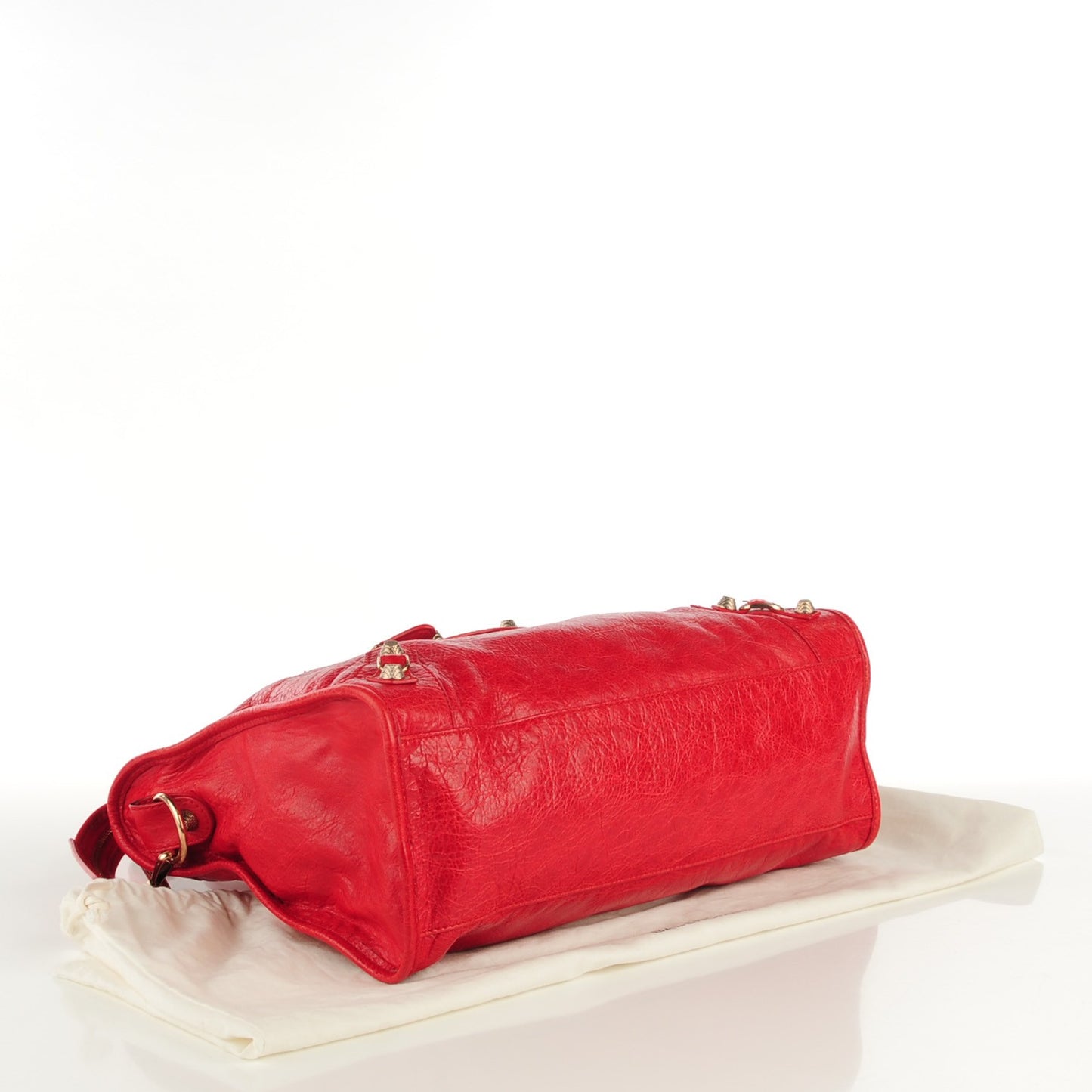 Agneau Giant 12 Rose Gold Hardware City Rouge Coquelicot