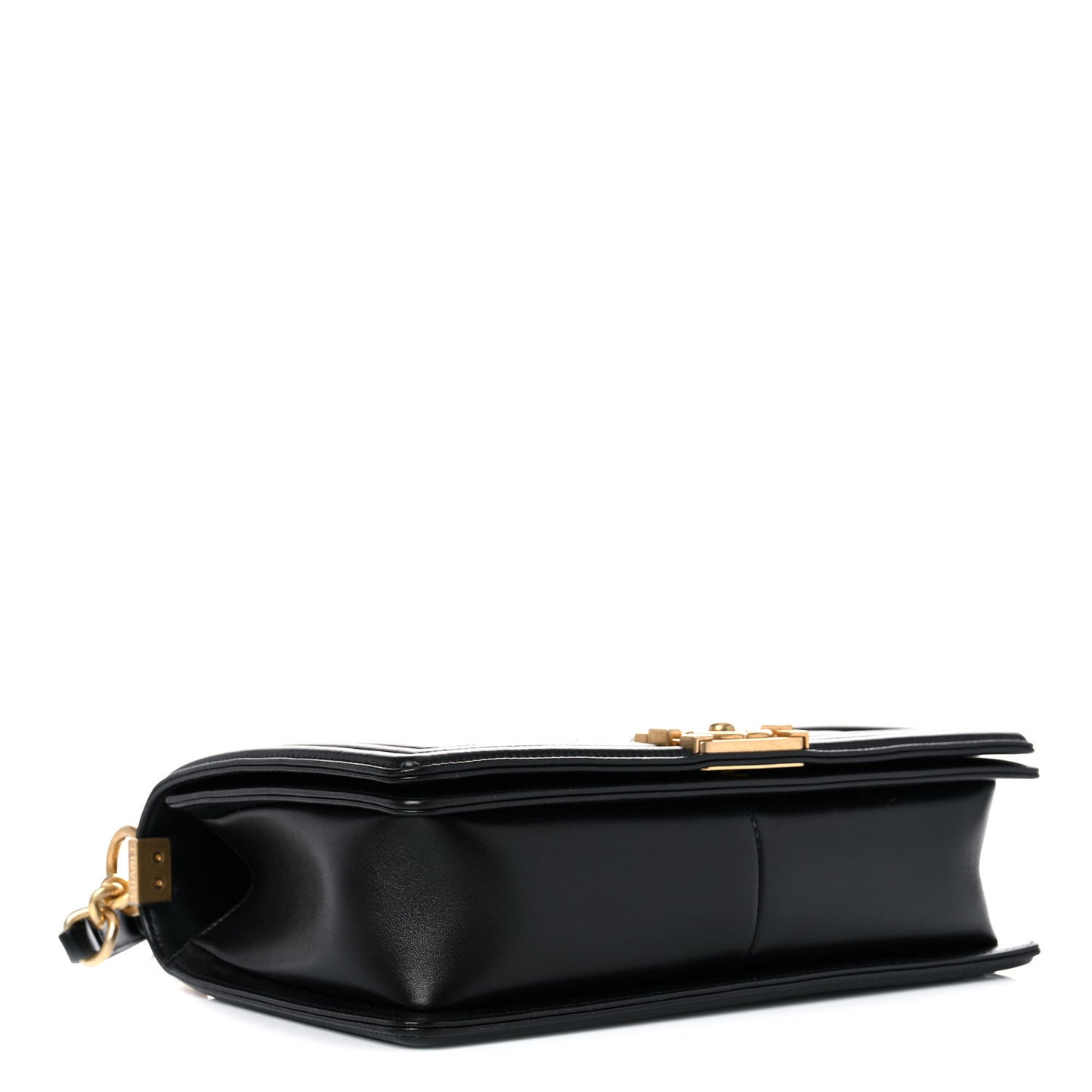 Calfskin Quilted New Medium Boy Flap Black