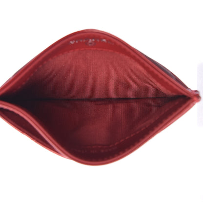 Chanel Patent Quilted Brilliant Card Holder Red 5 of 9