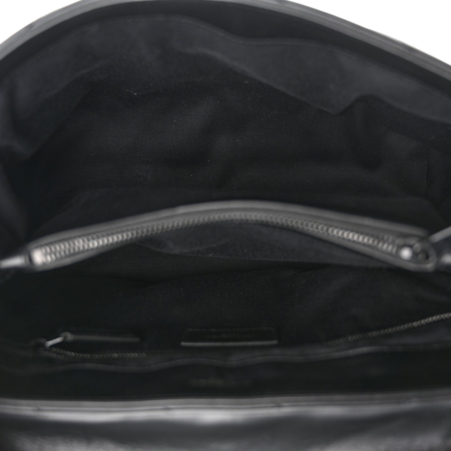 Calfskin Y Quilted Monogram Monochrome Medium Loulou Chain Satchel Black