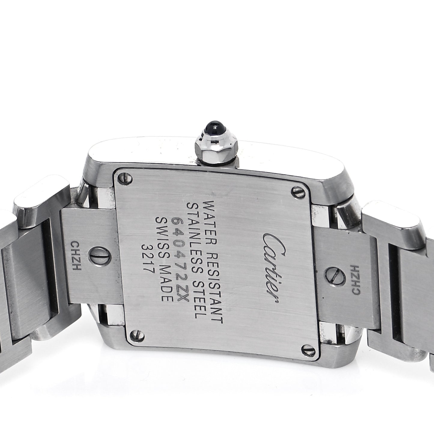 Stainless Steel 20mm Tank Francaise Quartz Watch