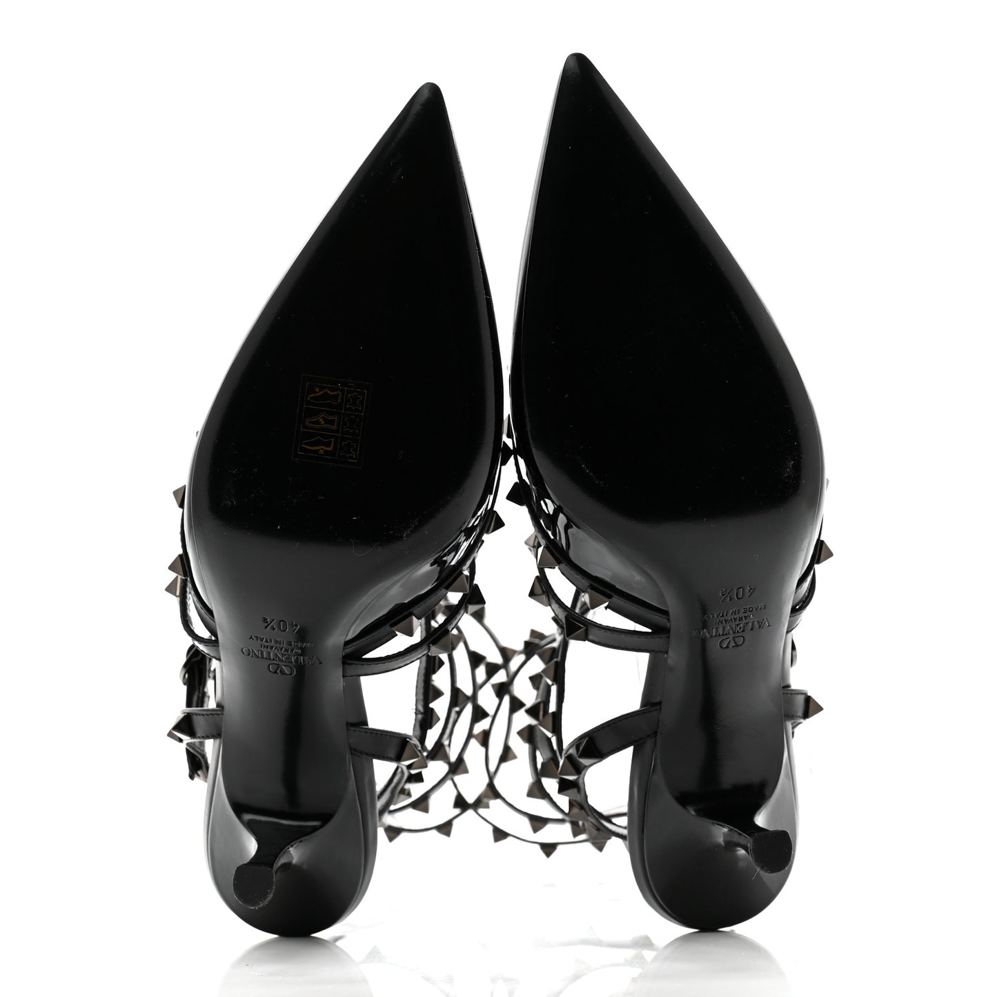 Patent Monochrome Rockstud 70mm Pumps 40.5 Black