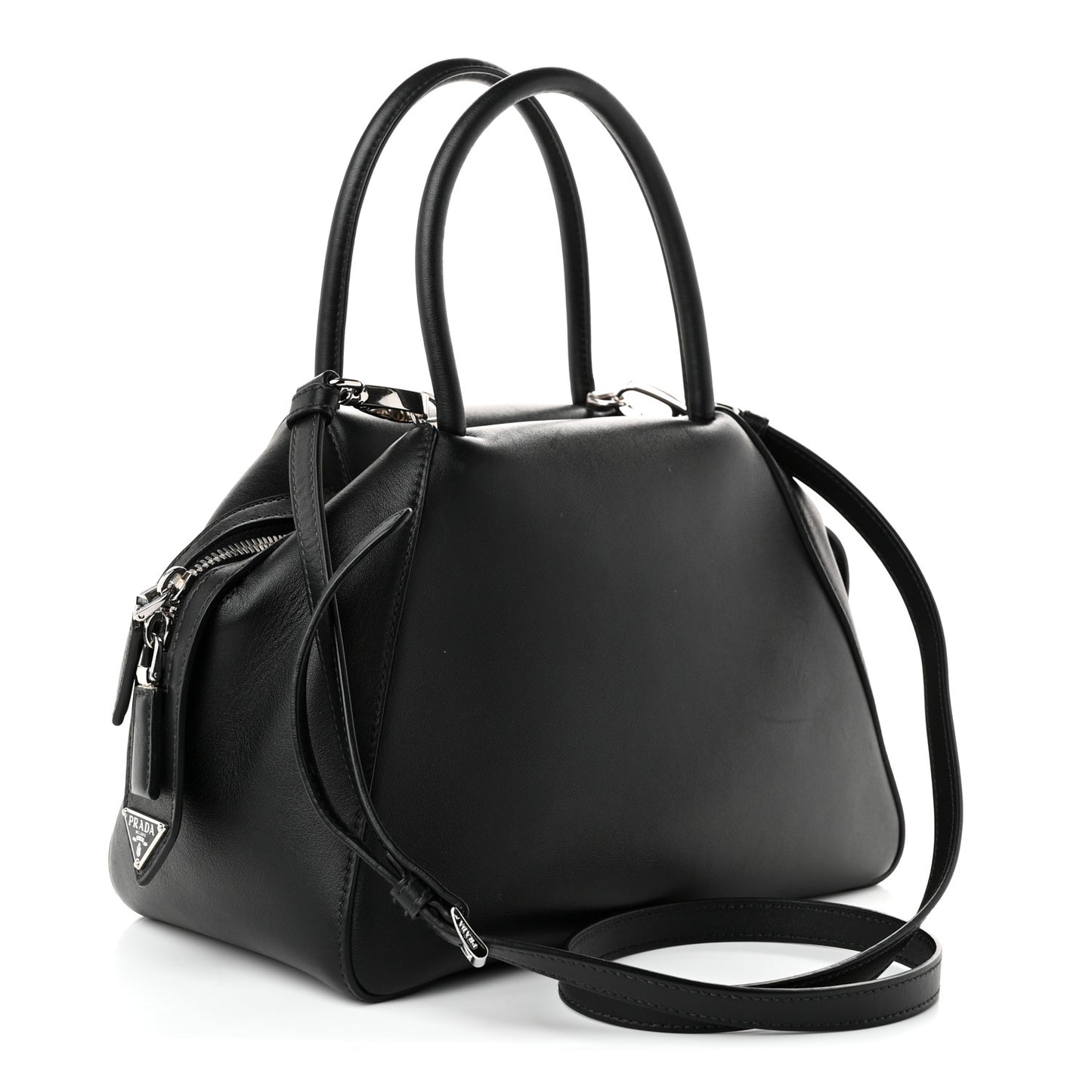 Softy Calfskin Small Supernova Handbag Black