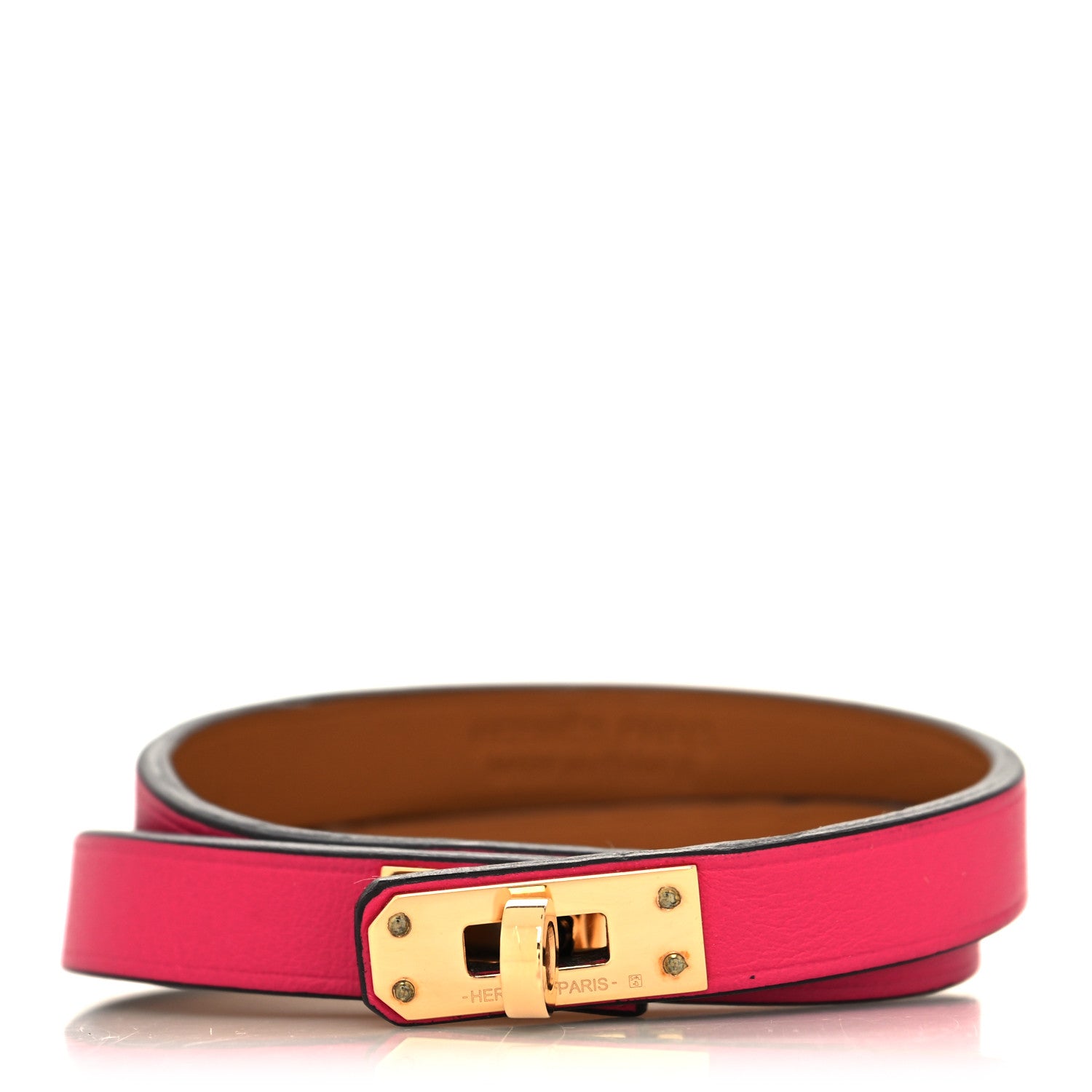 Hermes Swift Kelly Double Tour Bracelet T2 Rose Mexico 1 of 6