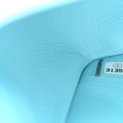 Chanel Lambskin Quilted Mini Rectangular Flap Neon Blue 7 of 11