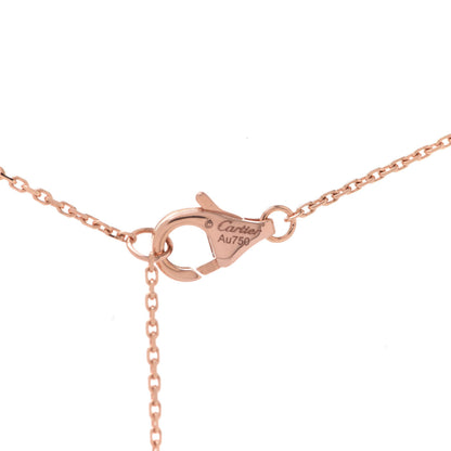 Cartier 18K Pink Gold Diamond Symbols Cross Pendant Necklace 6 of 7
