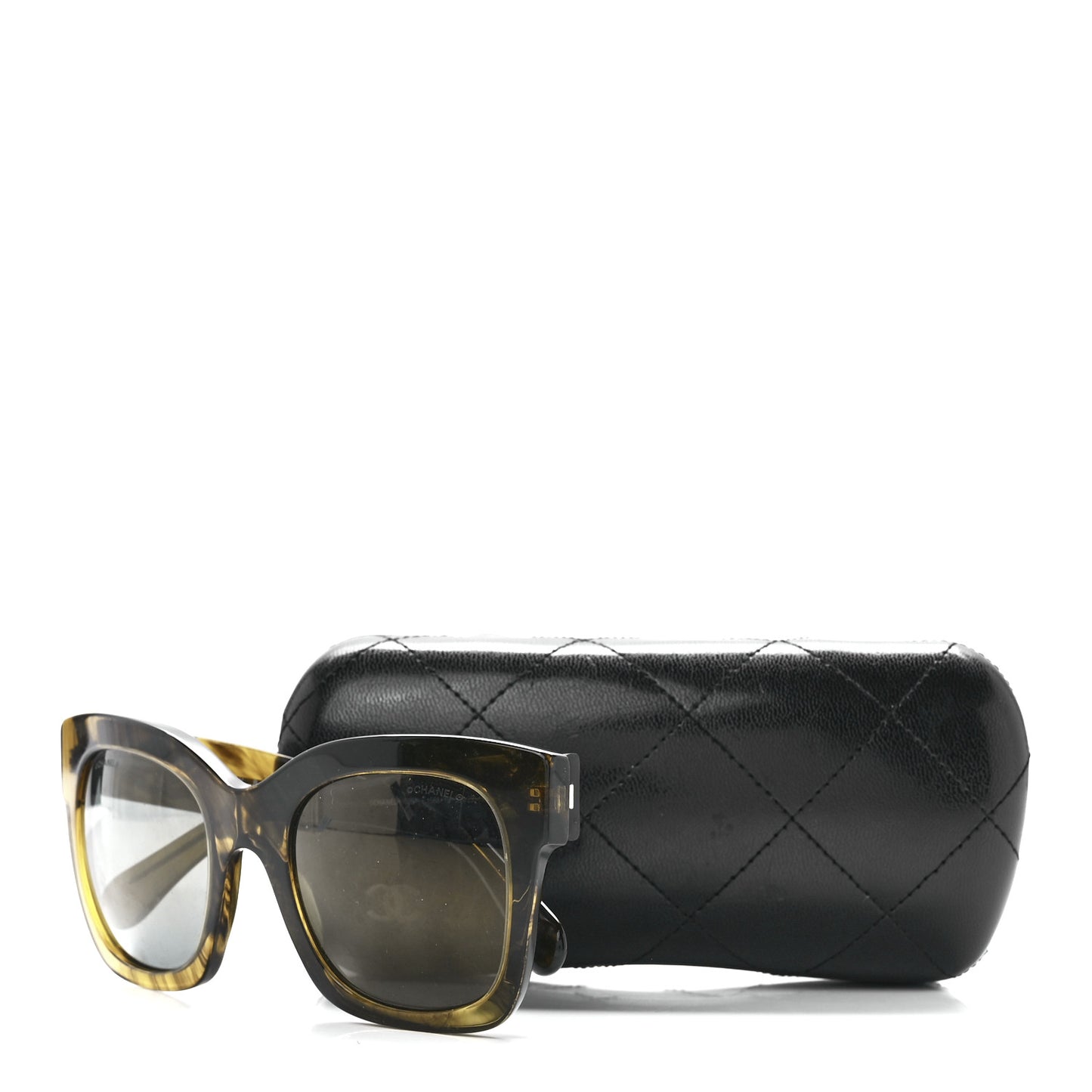 Acetate CC Fall Square Sunglasses 5357 Yellow