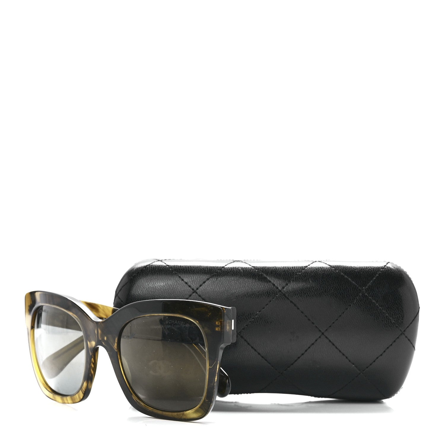 Chanel Acetate CC Fall Square Sunglasses 5357 Yellow 8 of 8