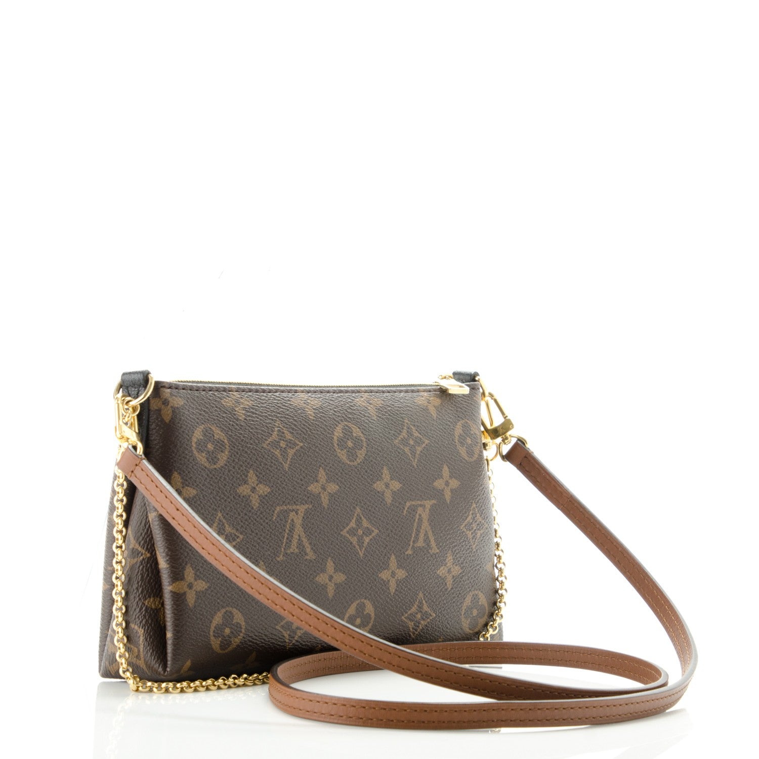 Louis Vuitton Monogram Pallas Clutch Black 3 of 8
