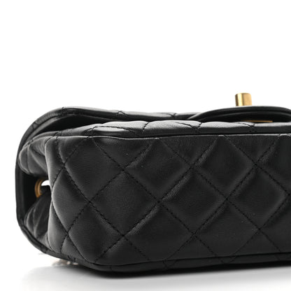 Chanel Lambskin Quilted Mini Rectangular Pearl Crush Flap Black 10 of 11