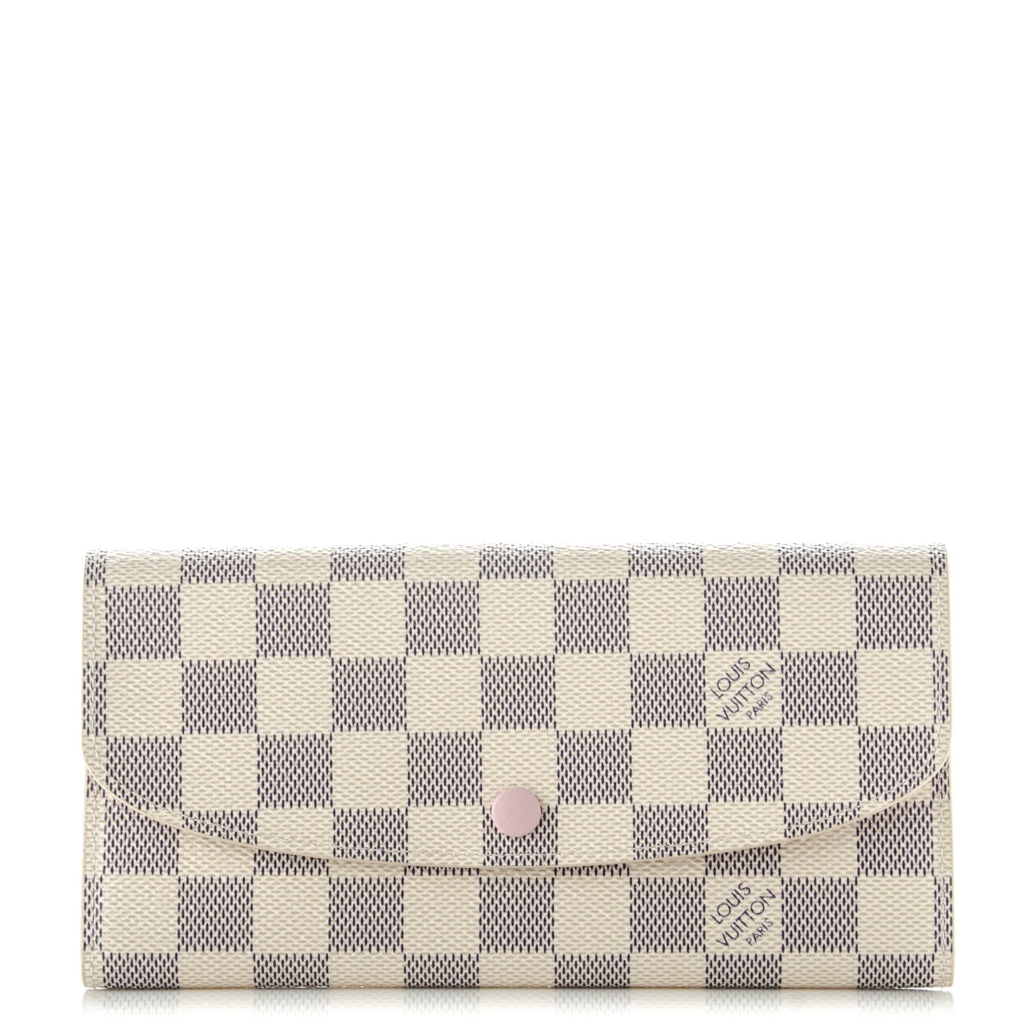 Damier Azur Emilie Wallet Rose Ballerine