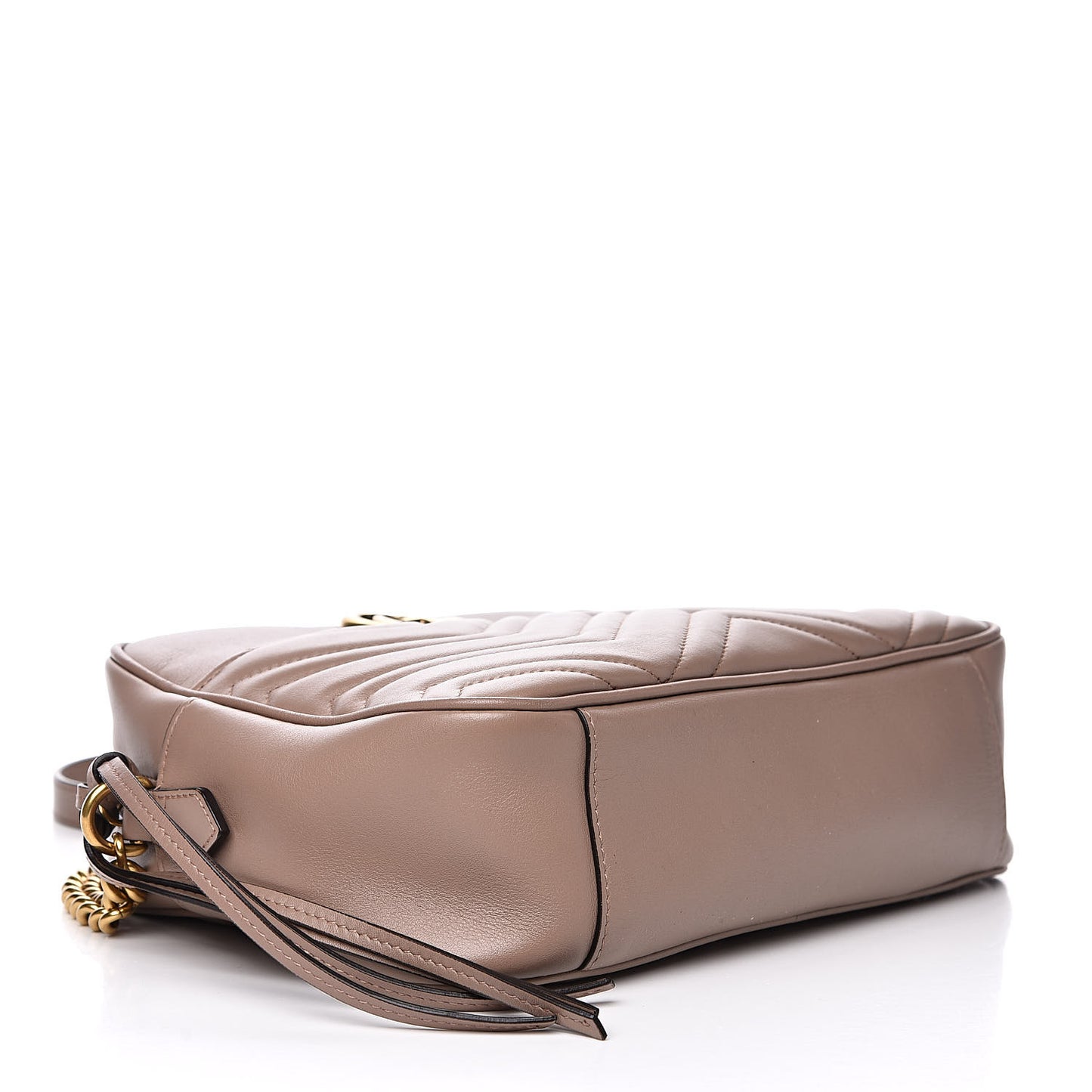 Calfskin Matelasse Medium GG Marmont Chain Shoulder Bag Porcelain Rose