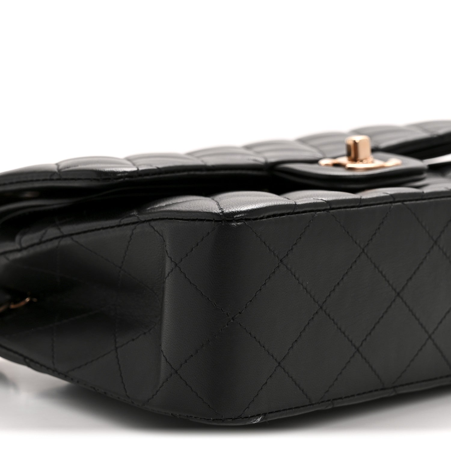 Chanel Lambskin Quilted Small Double Flap Black 9 of 15