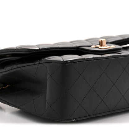 Chanel Lambskin Quilted Small Double Flap Black 9 of 15