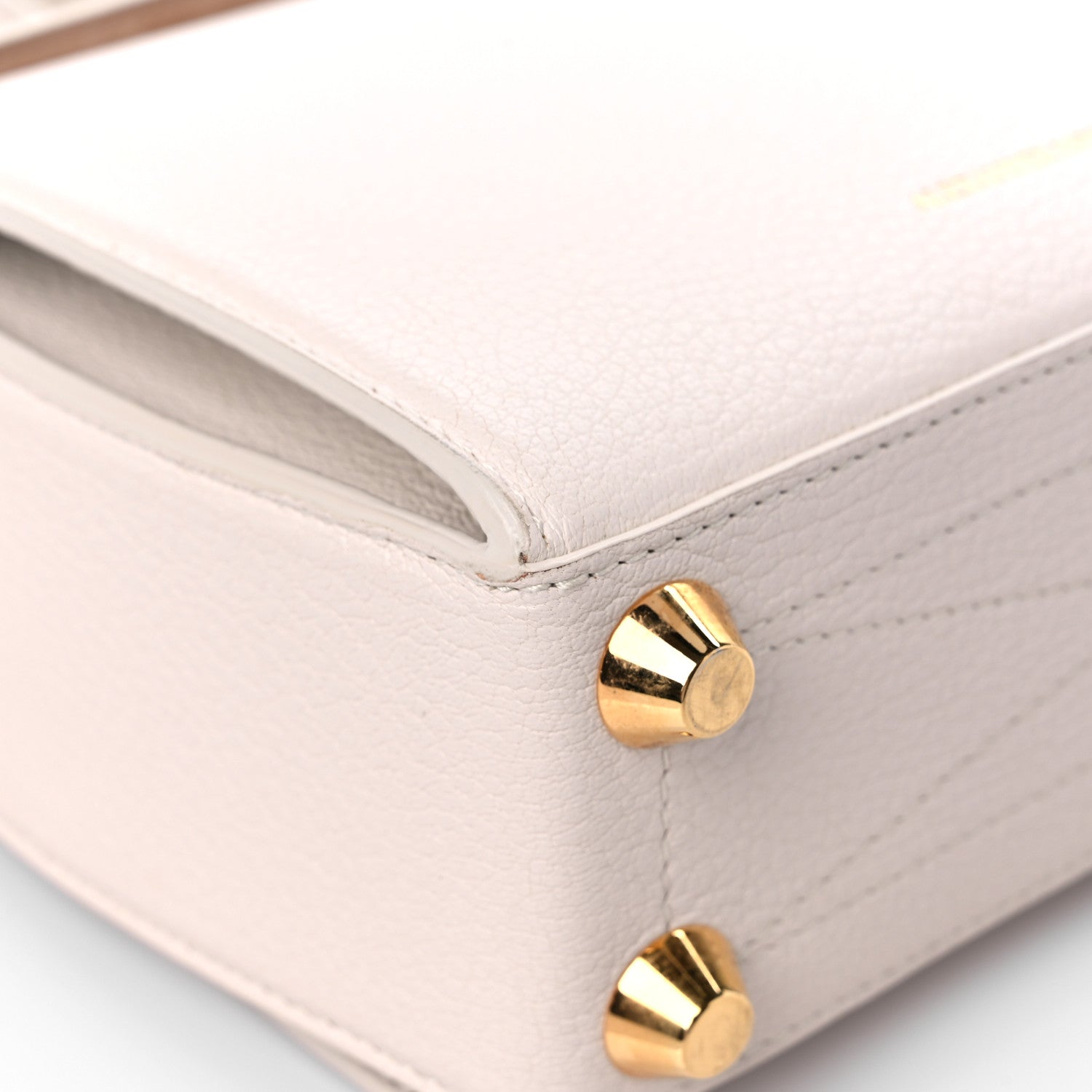 Alexander McQueen Silky Amish Grain Calfskin Box Shoulder Bag 19 Off White 7 of 14