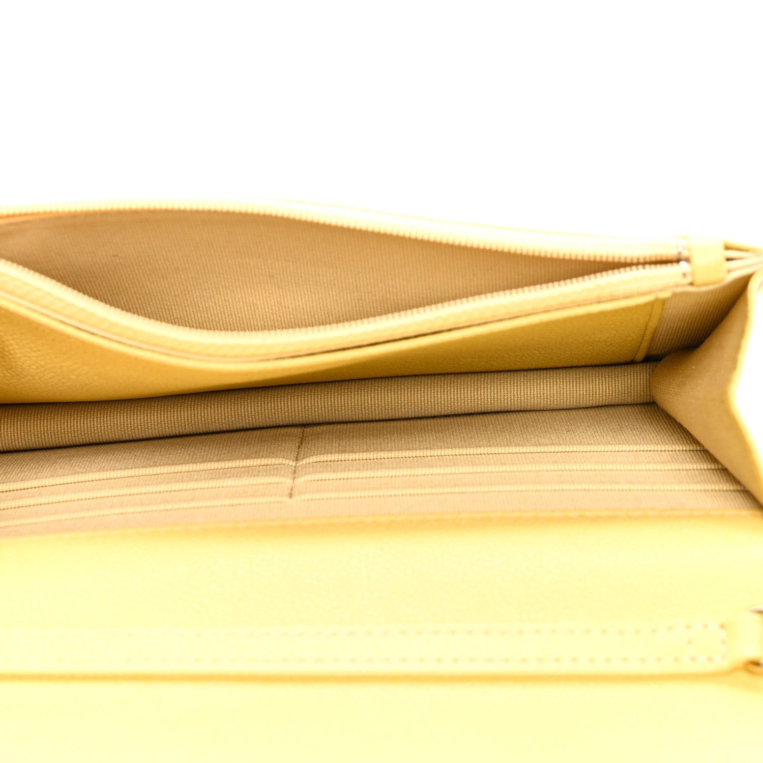 Chanel Caviar Quilted Tiny CC Wallet On Chain WOC Yellow 5 of 11