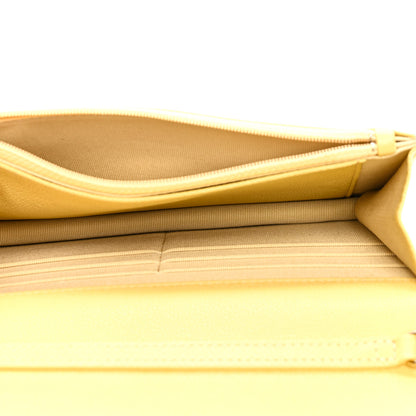 Chanel Caviar Quilted Tiny CC Wallet On Chain WOC Yellow 5 of 11