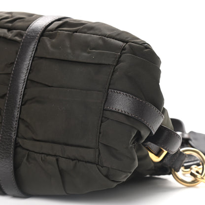 Prada Tessuto Nylon Gaufre Shopping Satchel Fumo 14 of 14