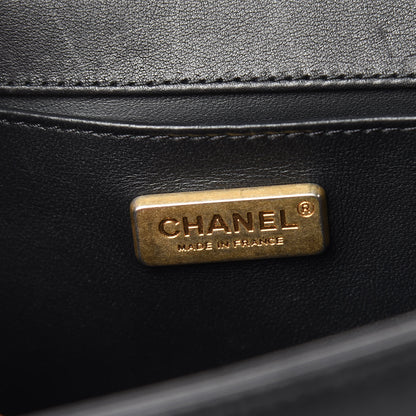 Chanel Orylag Medium Boy Top Handle Flap Black 6 of 12