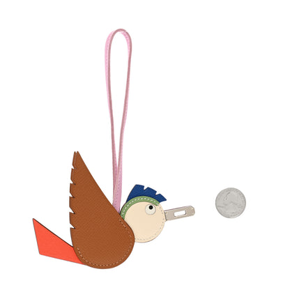 Hermes Epsom Swift Chevre Mysore Birdy Bag Charm Mauve Sylvestre Vert Poppy Gold Nata Craie 2 of 5