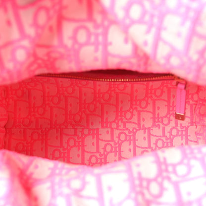 Christian Dior Wicker Oblique Medium Lady Dior Bag Fluorescent Pink 5 of 10
