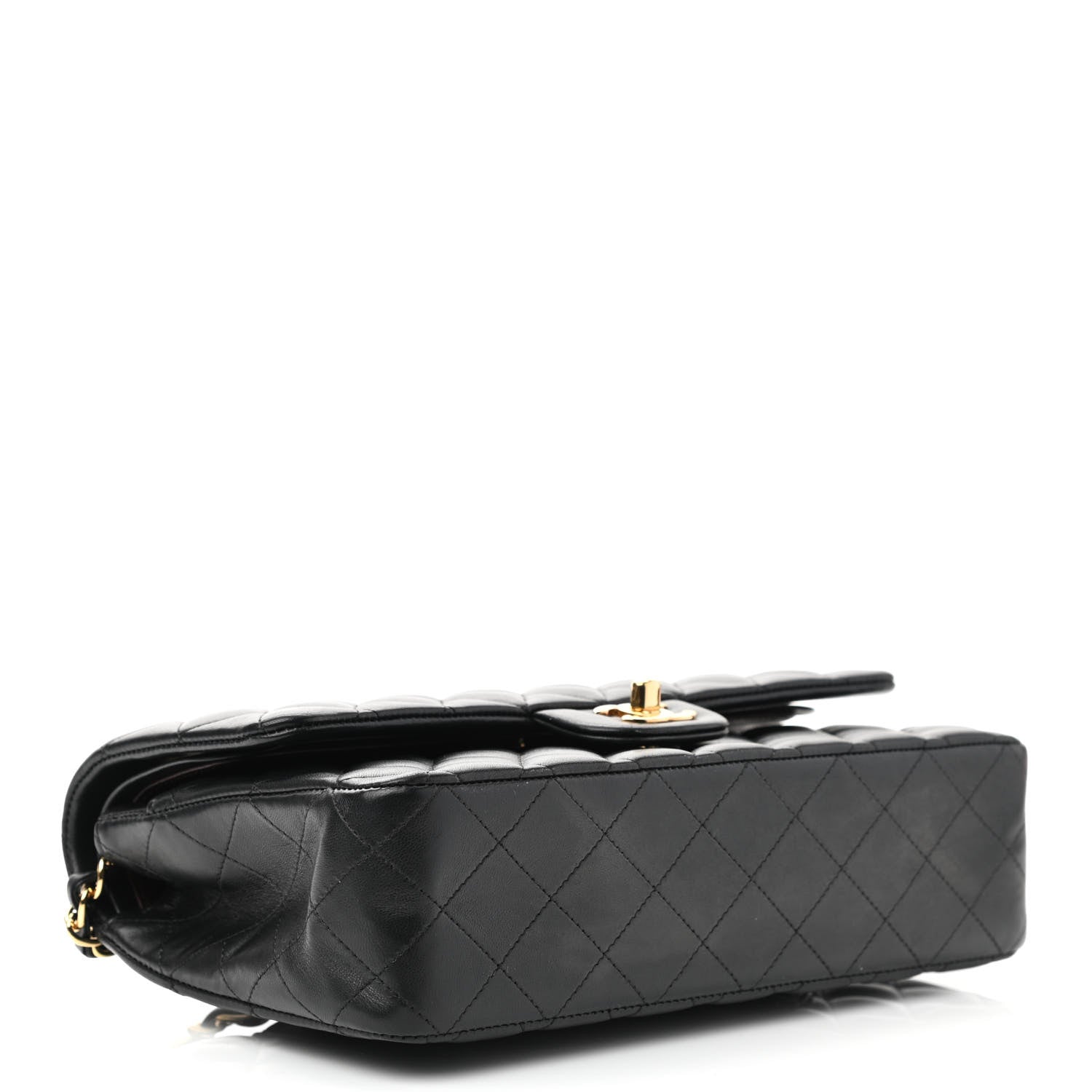 Chanel Lambskin Quilted Medium Double Flap Black 4 of 8