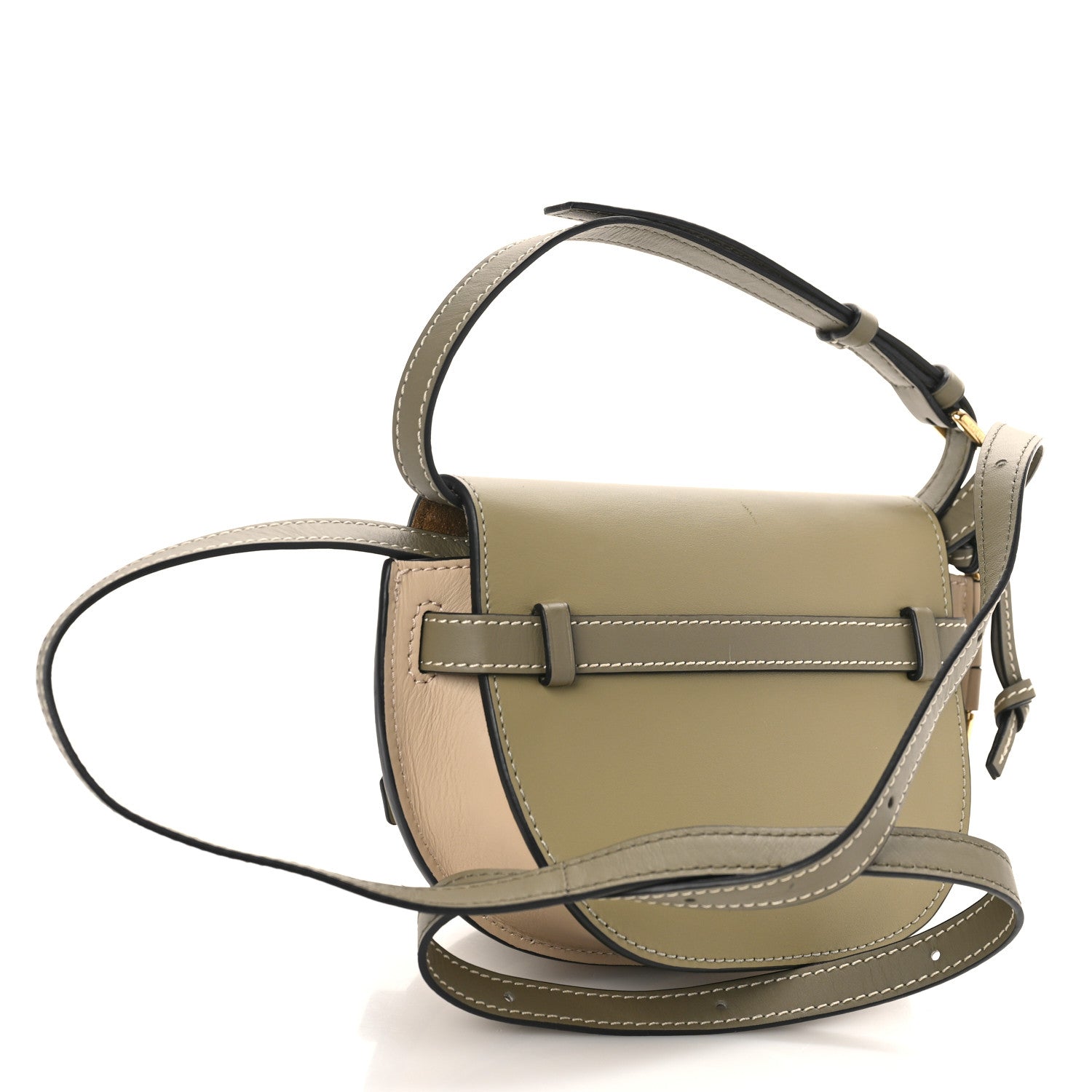 Loewe Calfskin Mini Gate Dual Bag Clay Green Dusty Beige 3 of 7