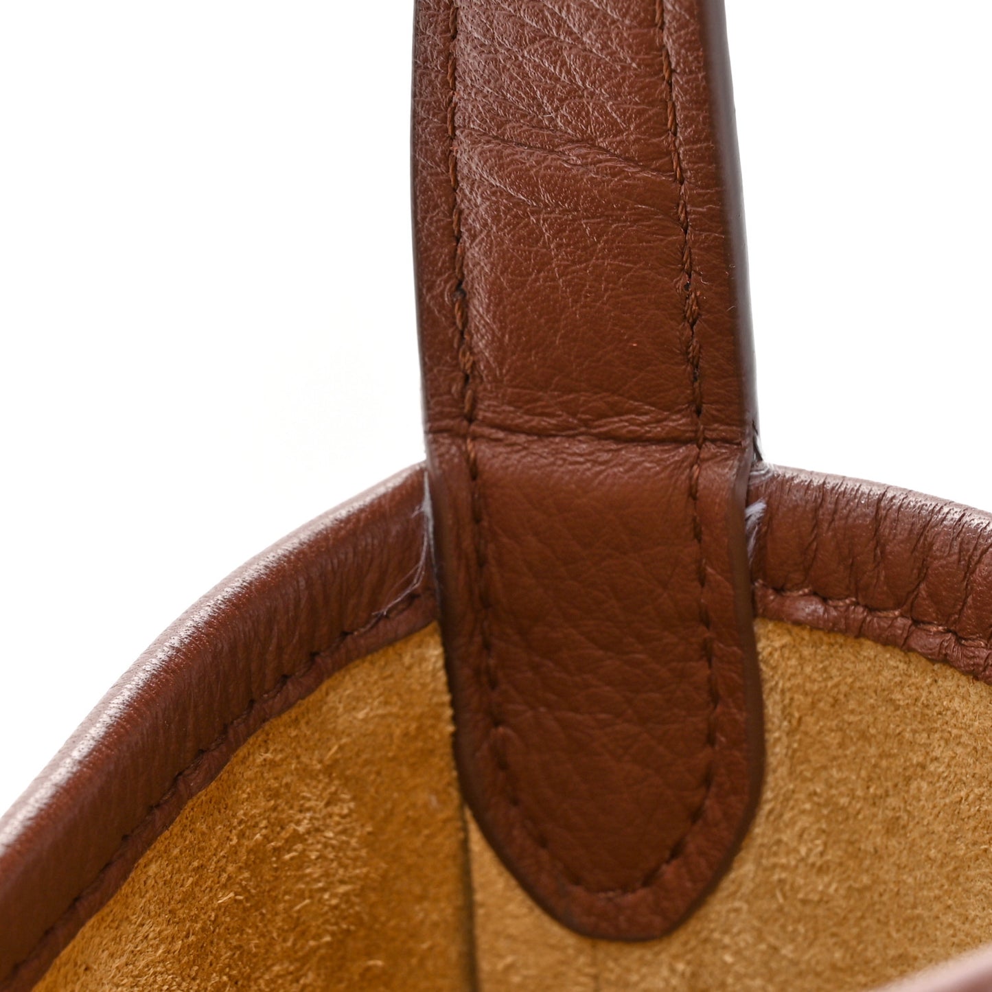 Calfskin Large N/S Park Tote Burnt Wood
