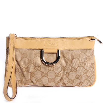 Gucci Monogram D Ring Wristlet Yellow 1 of 8