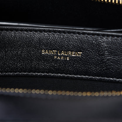 Saint Laurent Shiny Calfskin Medium Uptown Tote Black 7 of 11