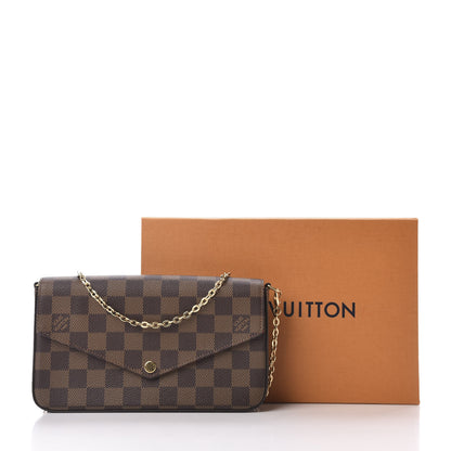 Louis Vuitton Damier Ebene Pochette Felicie Chain Wallet 10 of 10