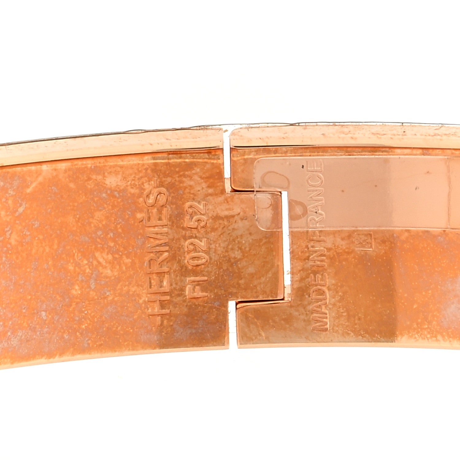 Hermes Enamel Printed Narrow Leopards Clic Clac H Bracelet PM Songe Pastel 3 of 3