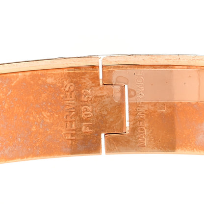 Hermes Enamel Printed Narrow Leopards Clic Clac H Bracelet PM Songe Pastel 3 of 3