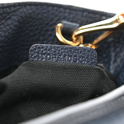Burberry Grainy Calfskin House Check Small Banner Tote Midnight Blue 8 of 11