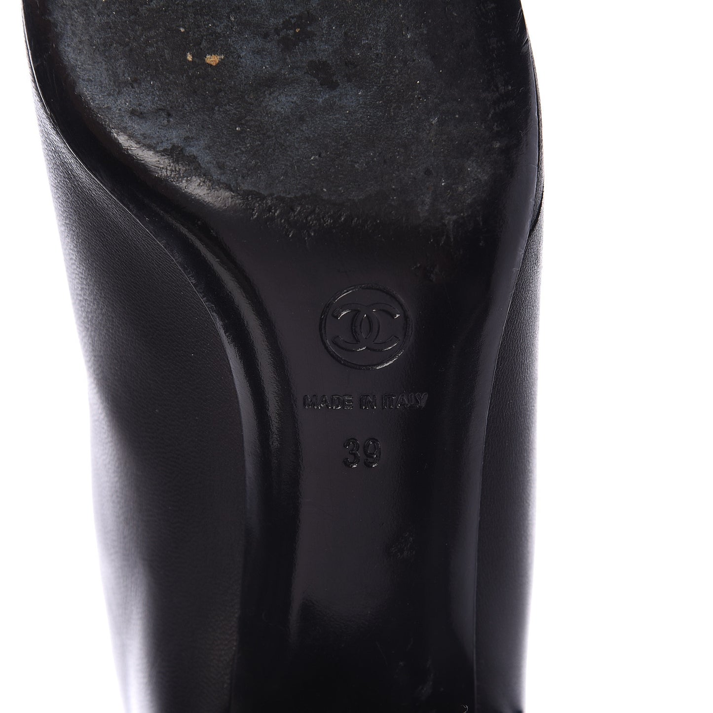 Lambskin Quilted Reissue Knee High Tall Boots 39 Black