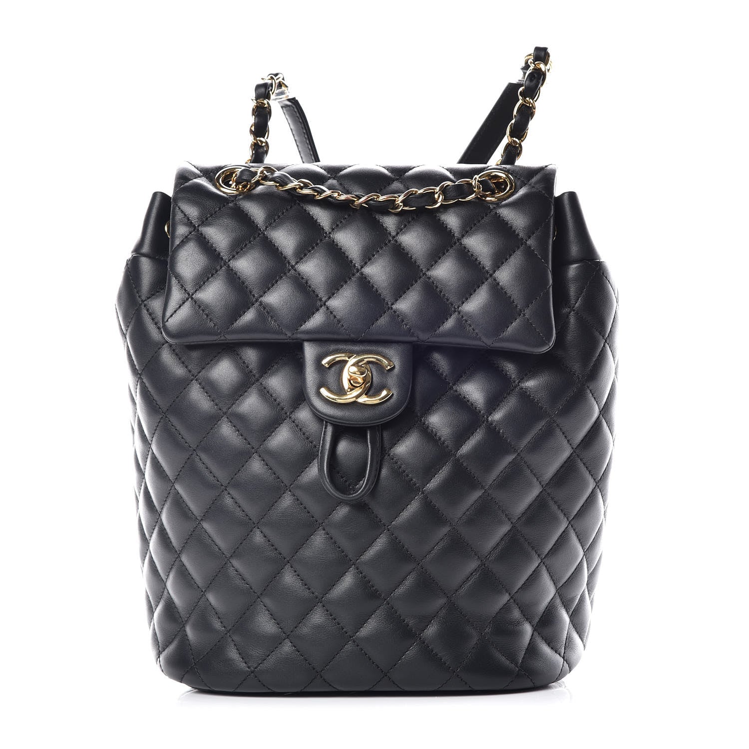 Chanel Lambskin Quilted Small Urban Spirit Backpack Black 1 of 10