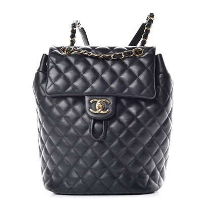Chanel Lambskin Quilted Small Urban Spirit Backpack Black 1 of 10