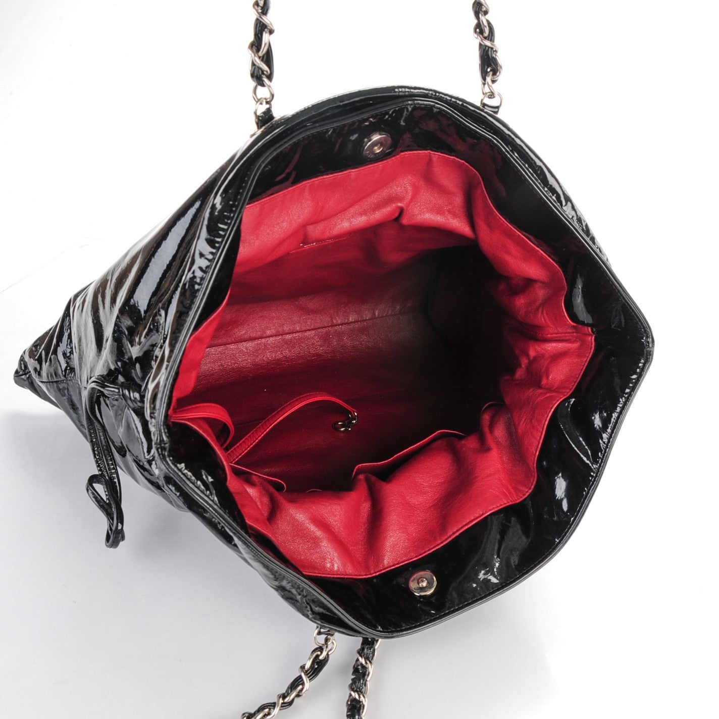 Patent Bonbons Shopper Tote Black