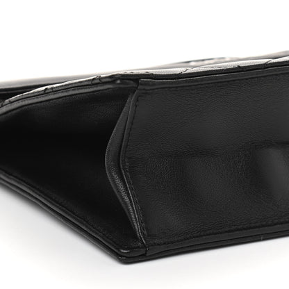 Chanel Lambskin Top Handle Logo Flap Black 8 of 9