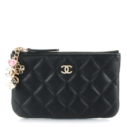 Chanel Lambskin Quilted Casino Coin Purse Black 1 of 7