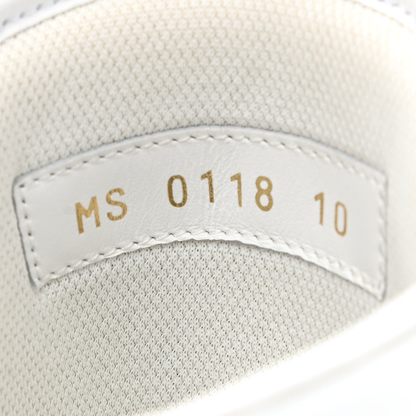 Calfskin Monogram Denim Rivoli High Top Sneakers 10 White