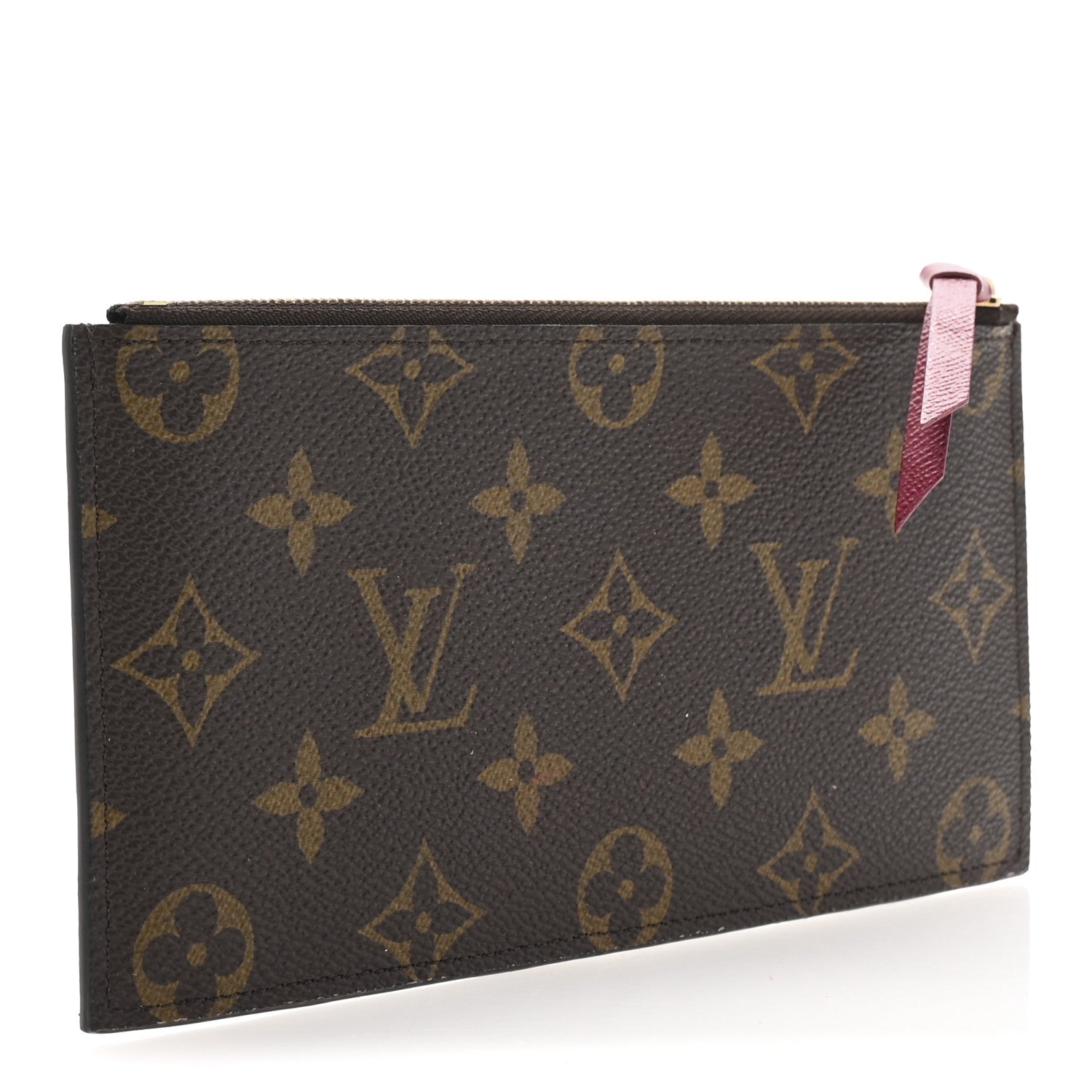 Louis Vuitton Monogram Felicie Chain Wallet Zippered Insert Fuchsia 3 of 6