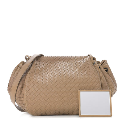 Bottega Veneta Nappa Intrecciato Small Messenger Flap Walnut 1 of 12