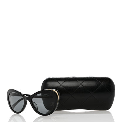 Chanel Acetate Cat Eye CC Sunglasses 5432-A Black 8 of 8