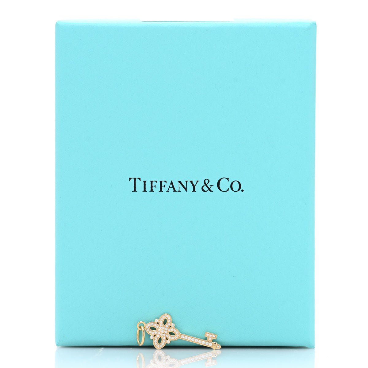 18K Yellow Gold Diamond Mini Victoria Key Pendant
