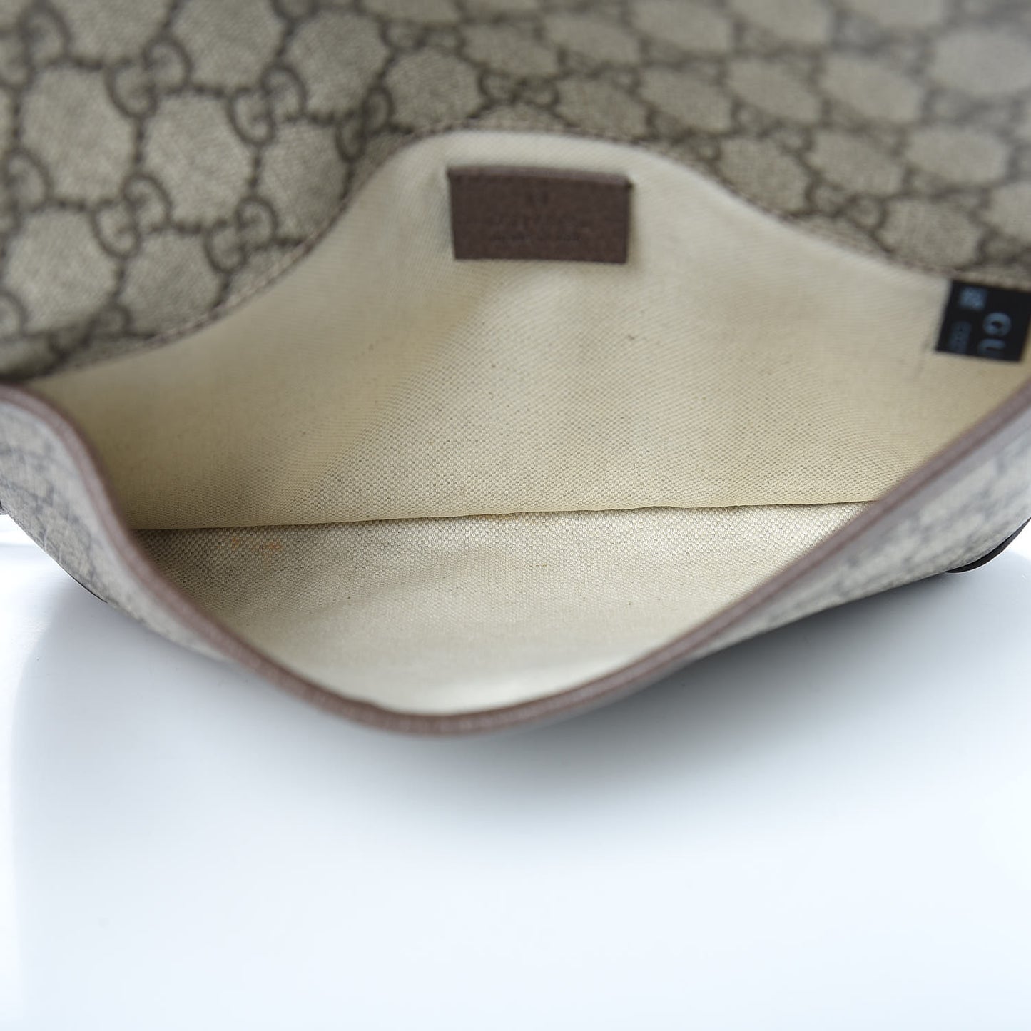 GG Supreme Monogram Neo Vintage Web Belt Bag Brown