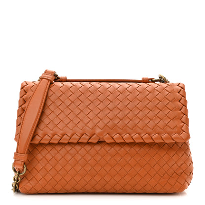 Bottega Veneta Nappa Intrecciato Small Olimpia Shoulder Bag Orange 3 of 11