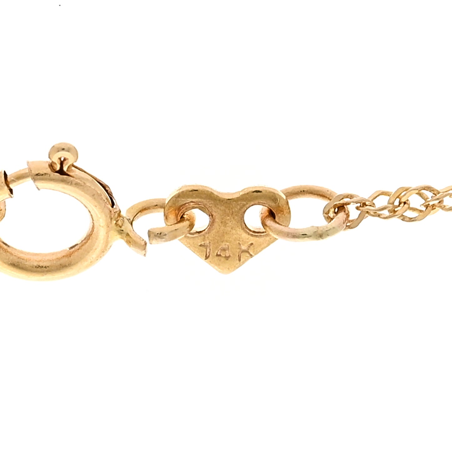 14K Yellow Gold Diamond .08ct Solitaire Pendant Necklace
