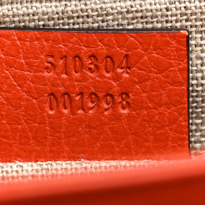 Gucci Dollar Calfskin Small Interlocking G Shoulder Bag Sun Orange 7 of 11